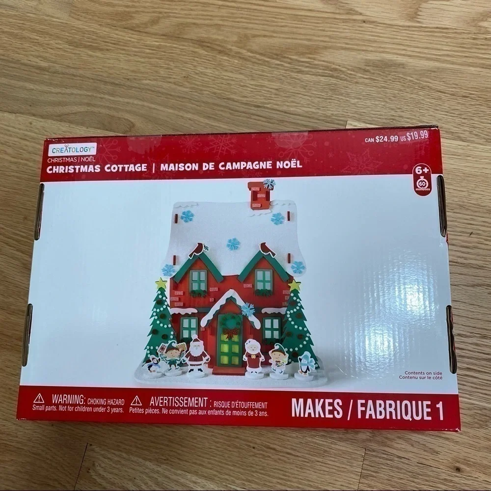 Creatology Christmas Cottage Children’s Craft NEW 6+ Santa Mrs. Claus Elves